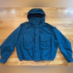 Eddie Bauer 90s Gore Tex Double Zip Fishing Jacket Men's XL